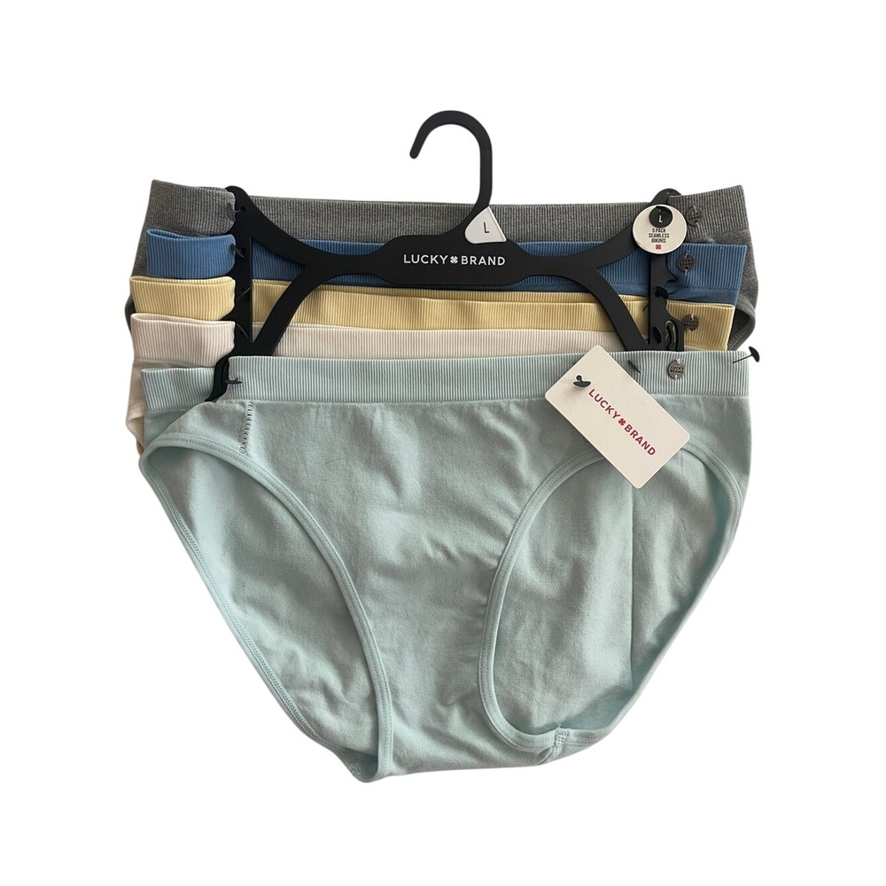Lucky Brand Set of 5 Seamless Bikini Panties Large NWT